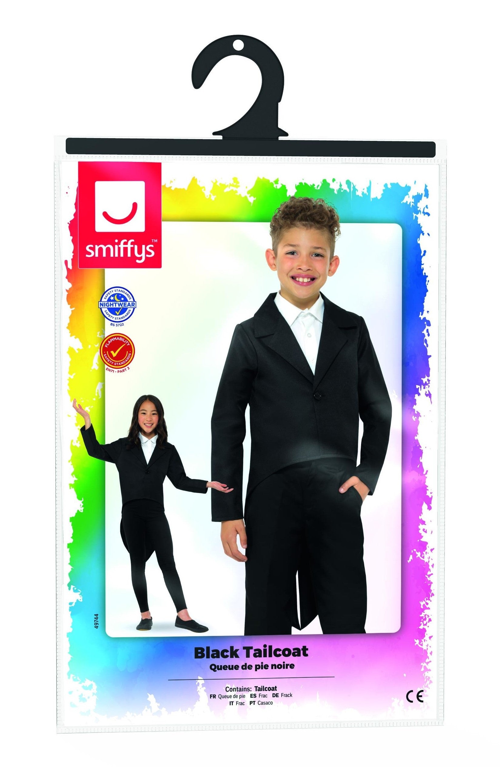 Chaqueta de Frac Negra Infantil