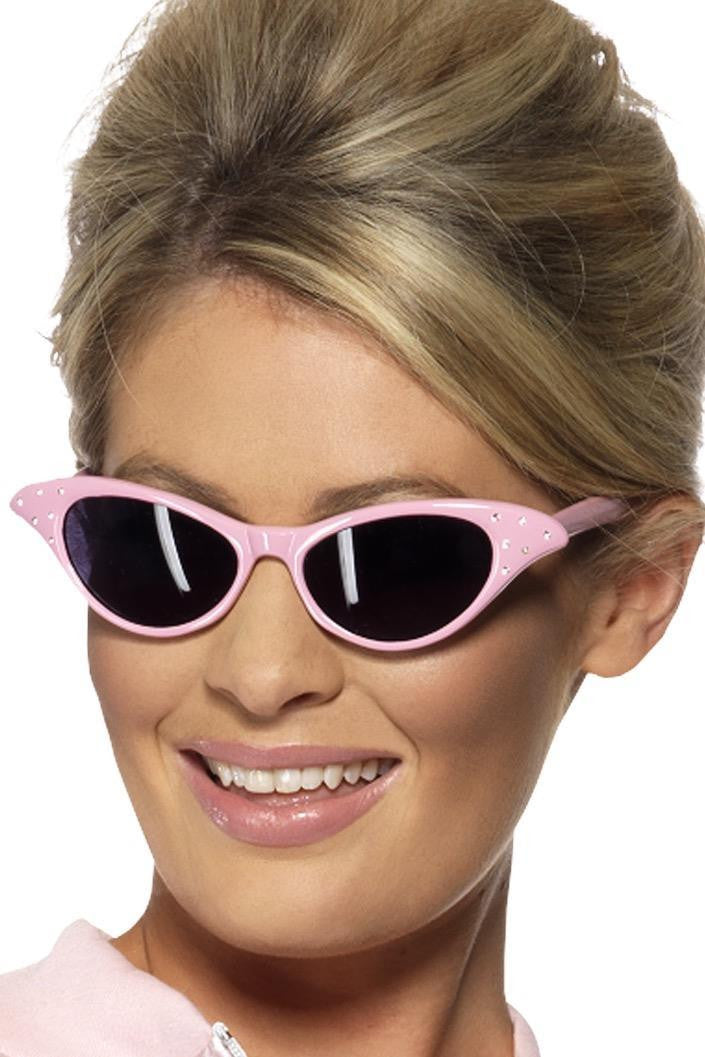 Gafas Pink Ladies Rosas Estilo Años 50