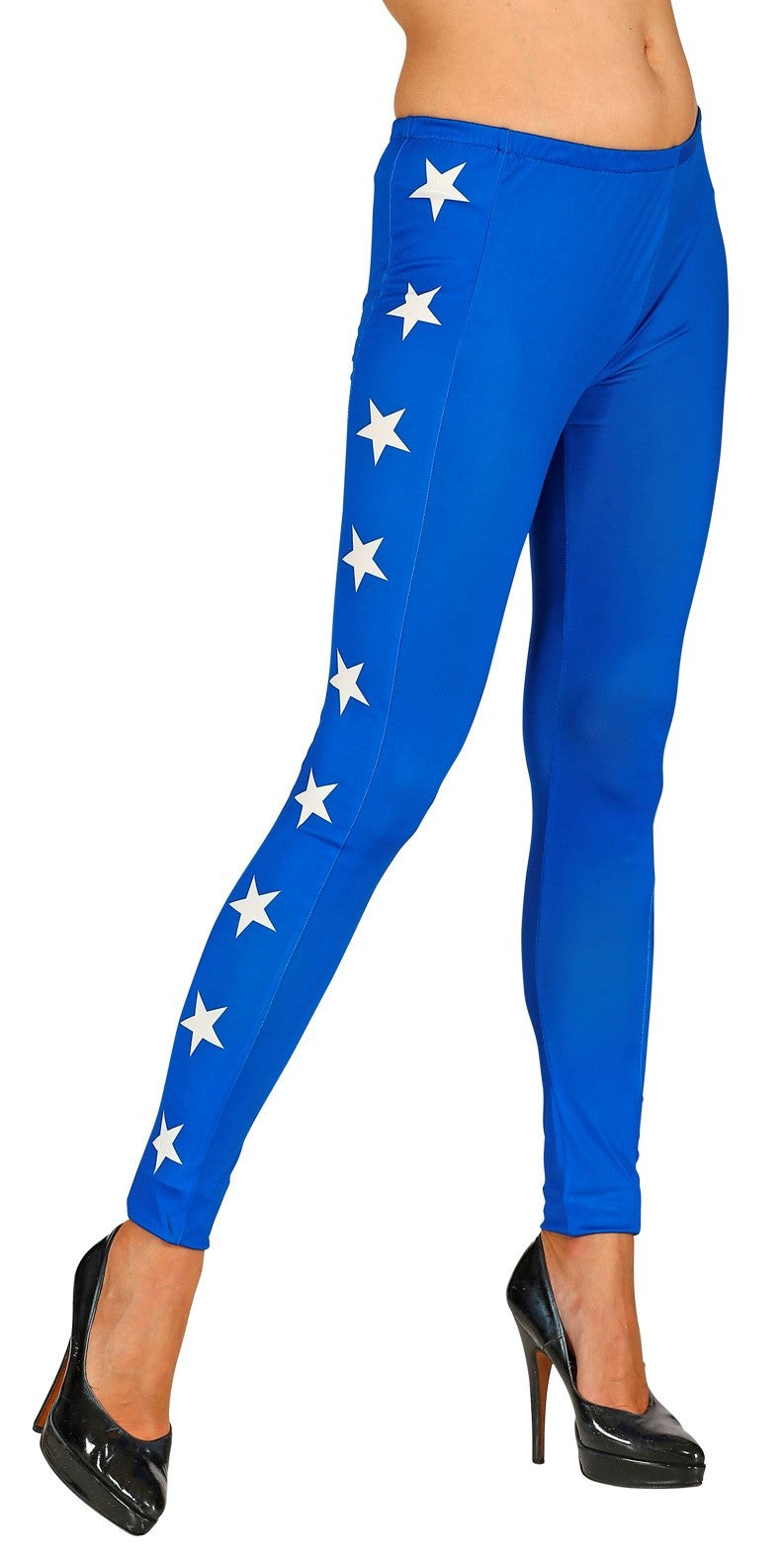 Leggings de Wonder Lady Azules con Estrellas