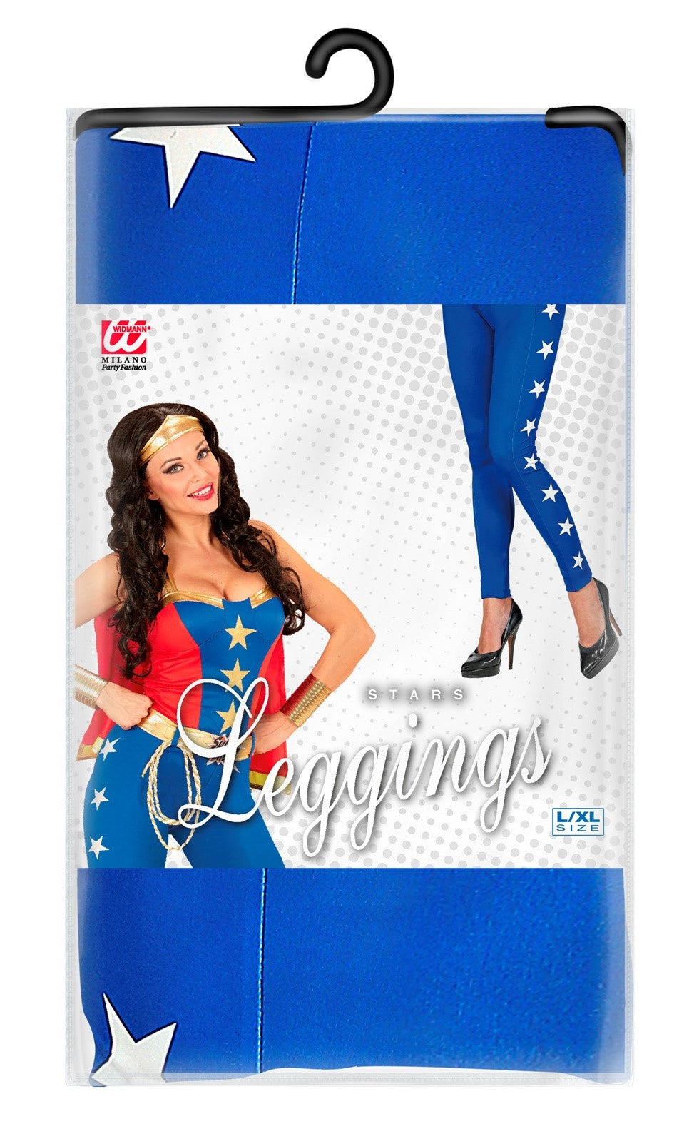 Leggings de Wonder Lady Azules con Estrellas