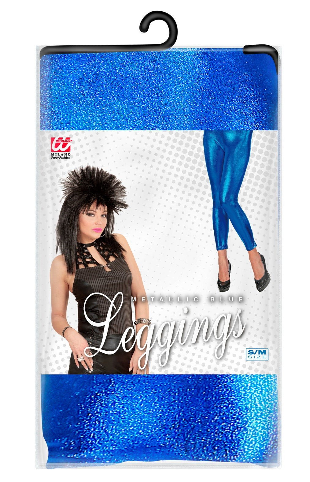 Leggings Azul Metalizado para Adulta