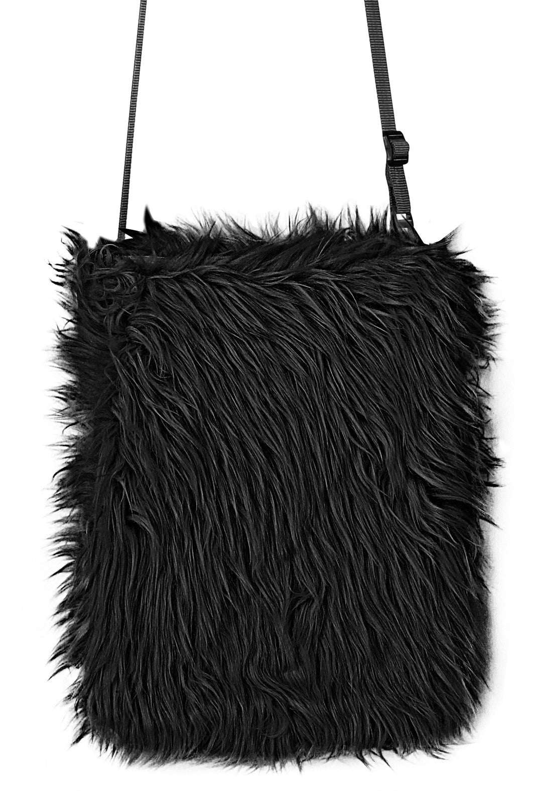 Bolso de Peluche Negro