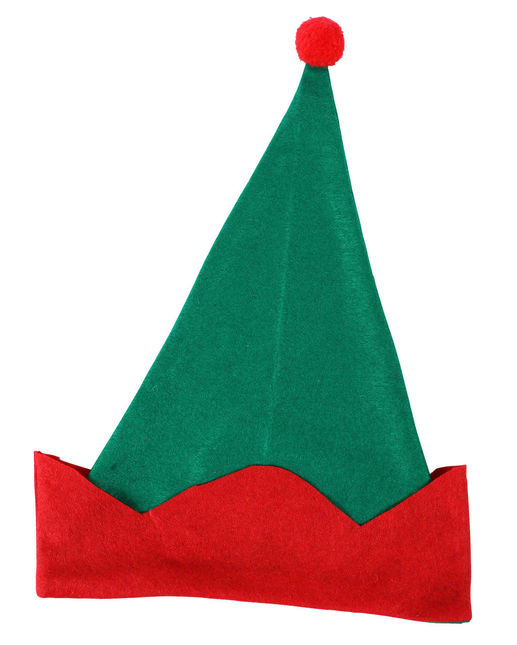 Gorro de Elfo de Navidad Verde y Rojo