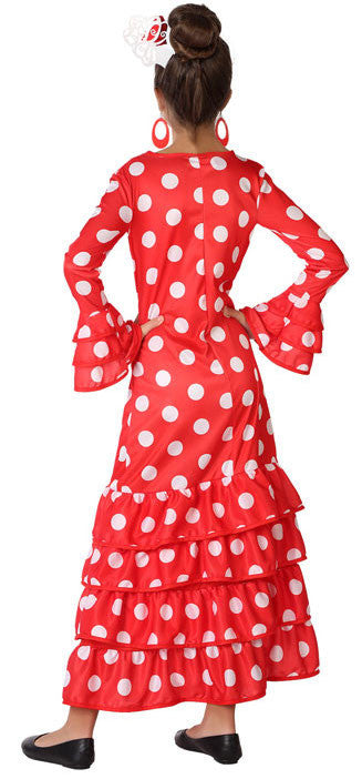 Disfraz de Flamenca Rojo Infantil