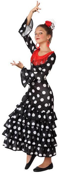 Disfraz de Flamenca Negro Infantil