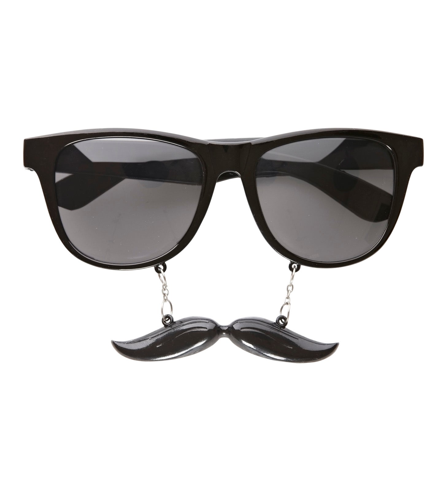 Gafas negras con bigote