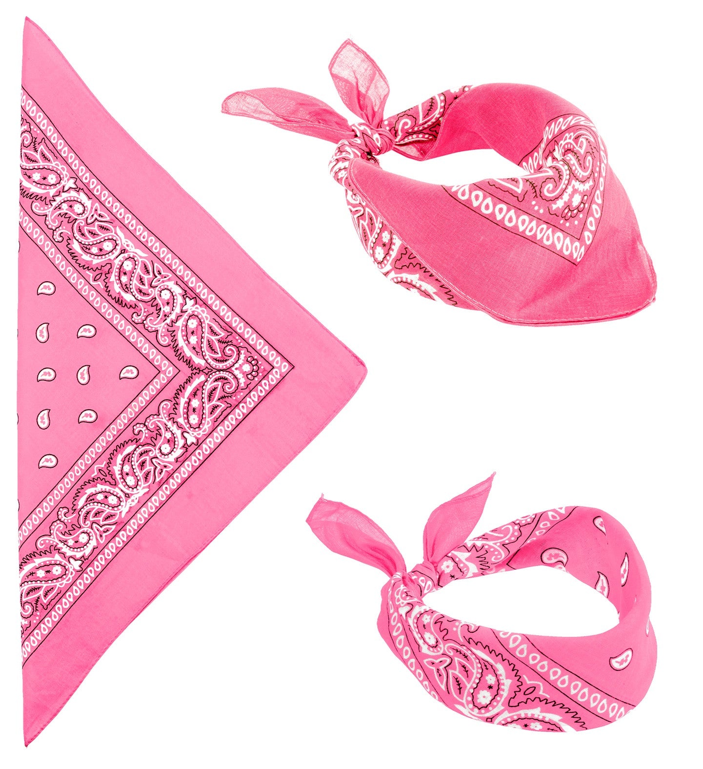 Pañuelo Bandana Rosa para Adulto