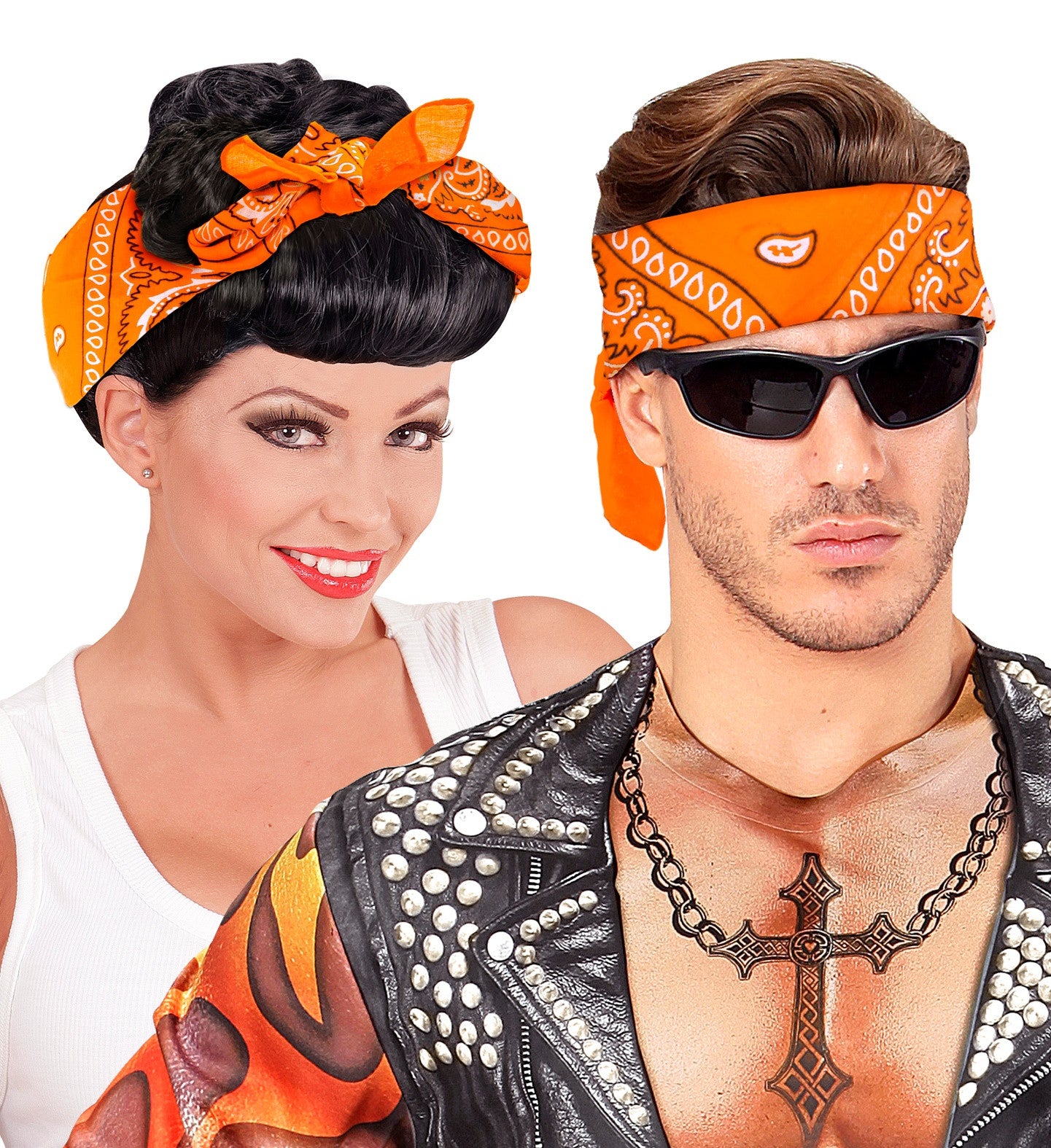 Pañuelo Bandana Naranja para Adulto