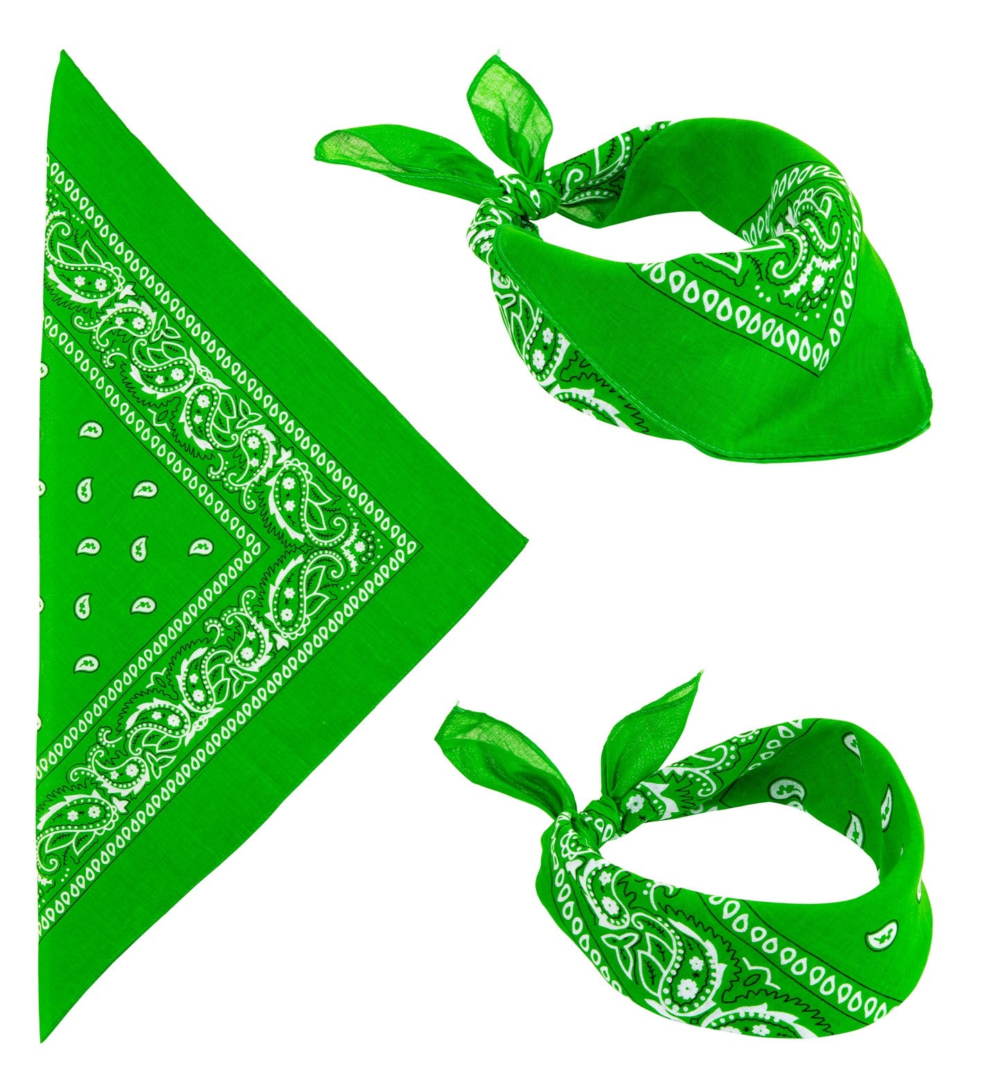 Pañuelo Bandana Verde para Adulto