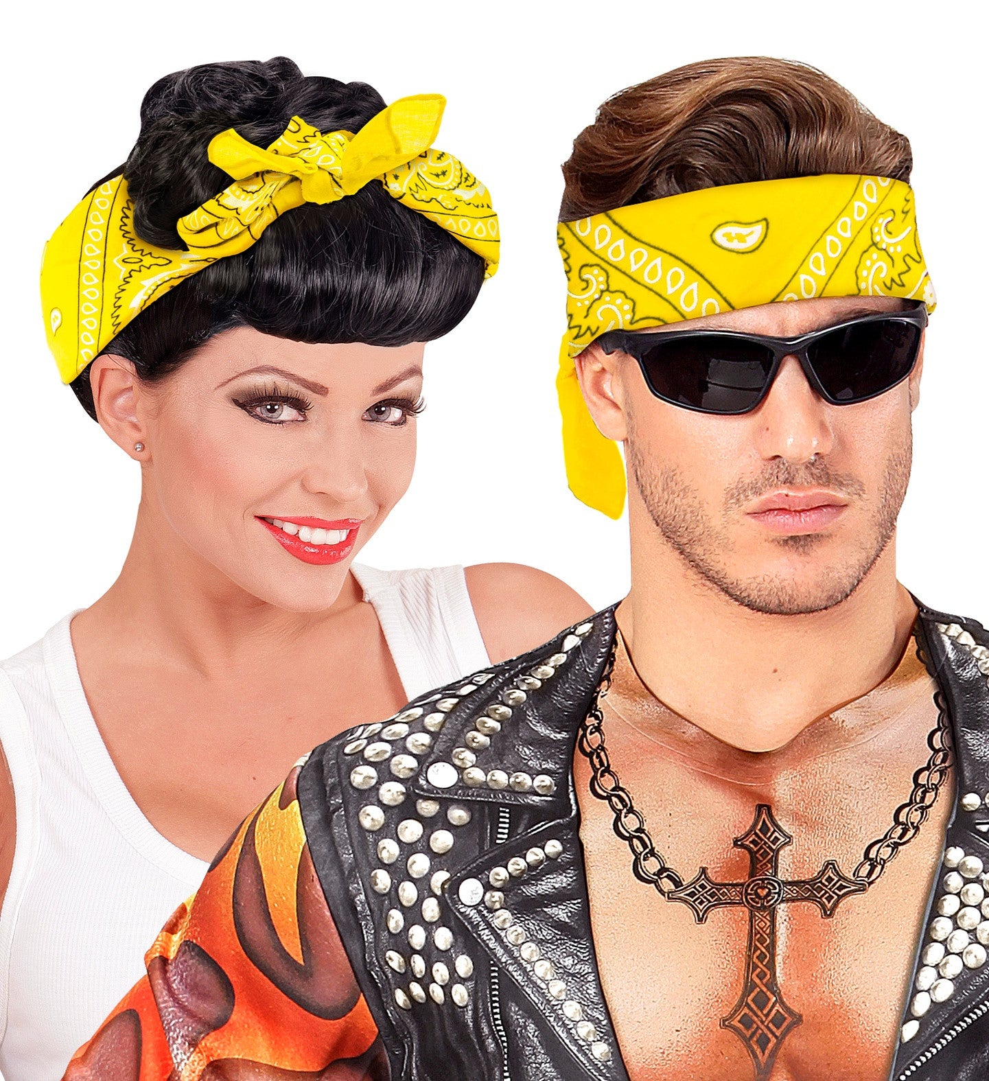 Pañuelo Bandana Amarillo para Adulto