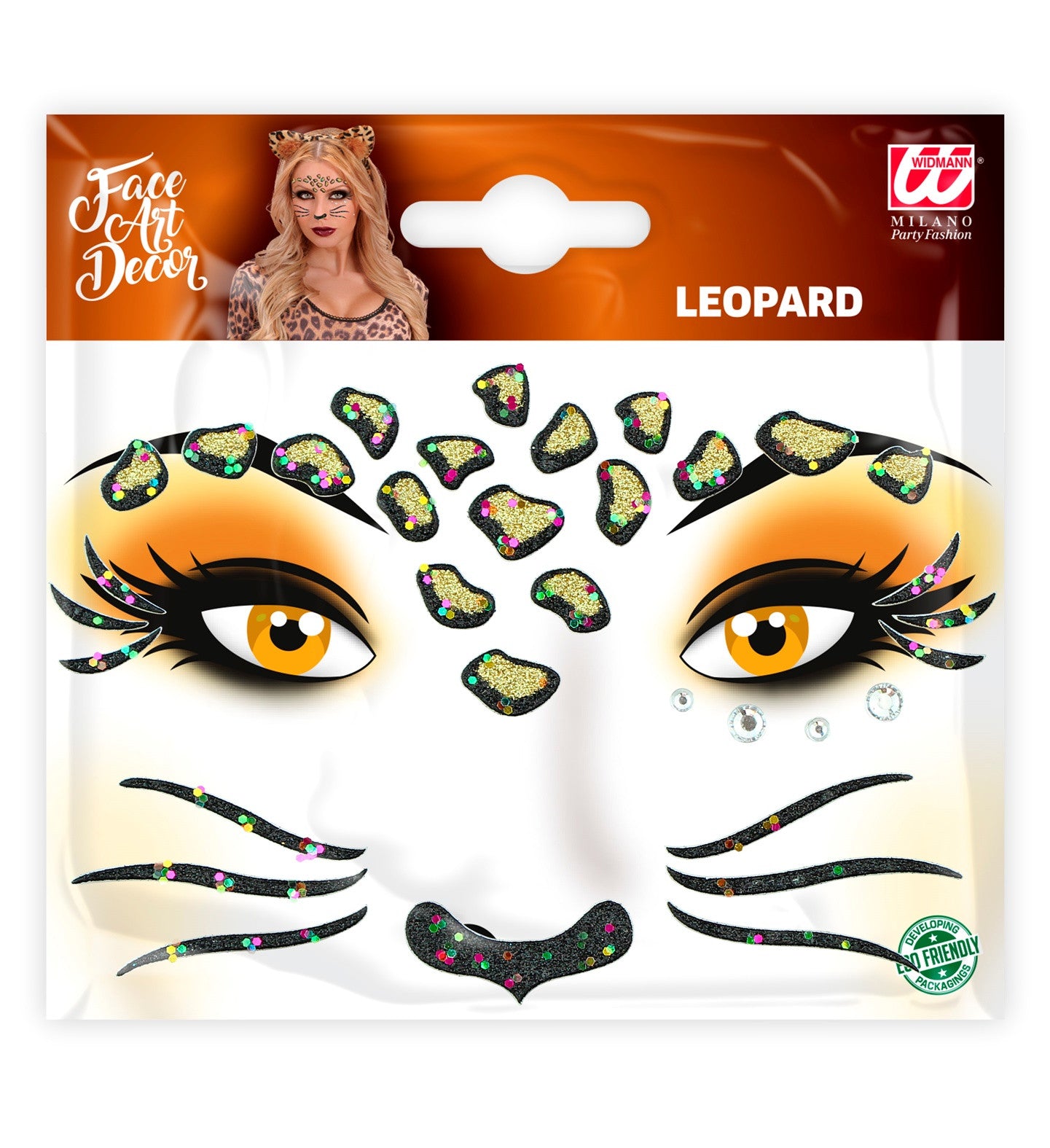 Set de Adhesivos de Leopardo con Purpurina