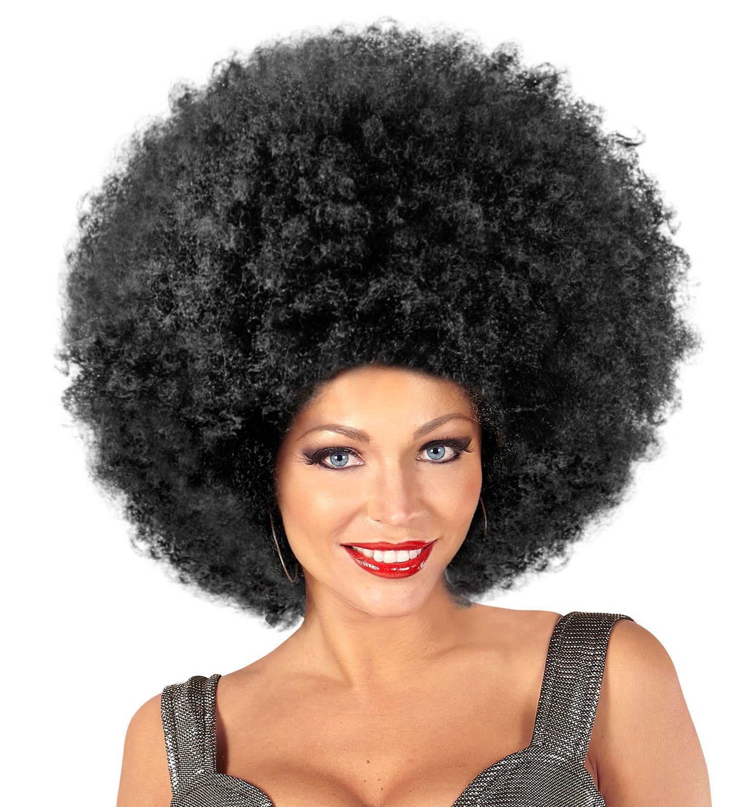 Peluca Afro Morena con Relleno