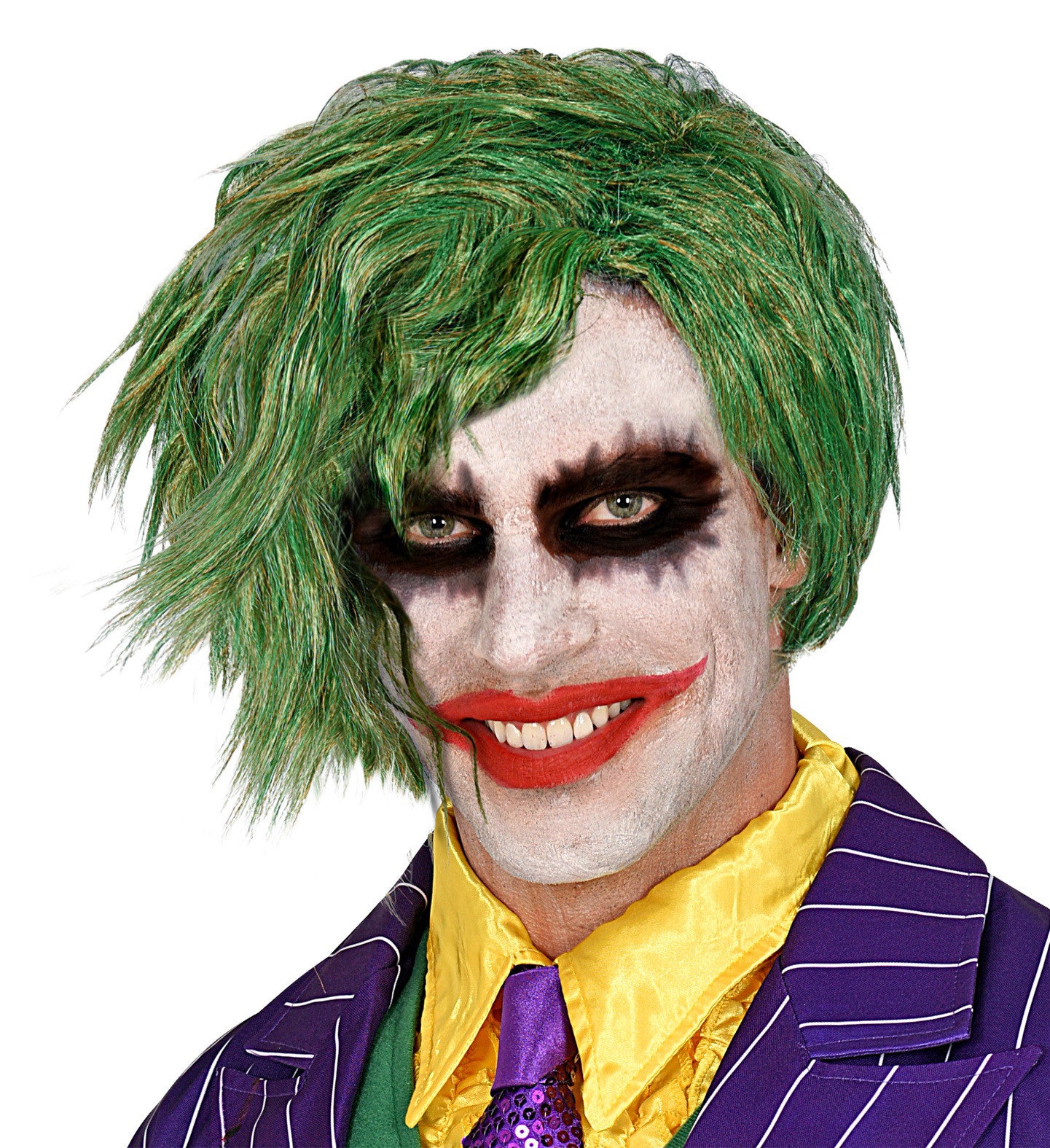 Peluca de Joker Verde con Flequillo para Adulto