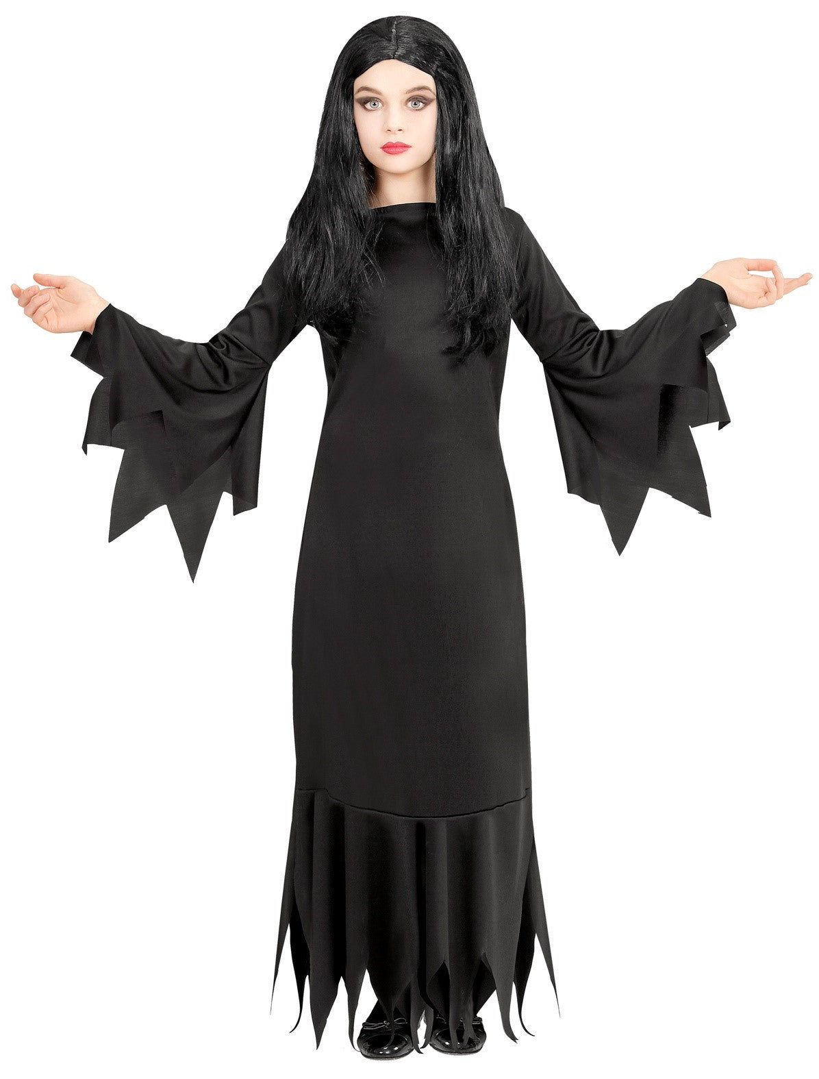 Disfraz de Morticia Addams para Niña