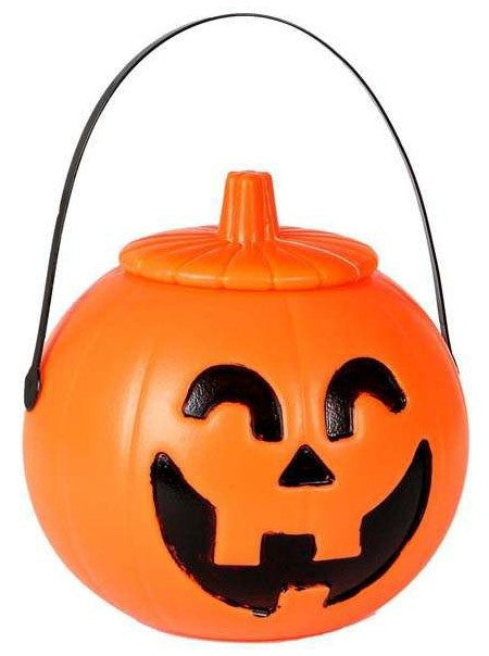 Calabaza de Halloween para Caramelos con Asa