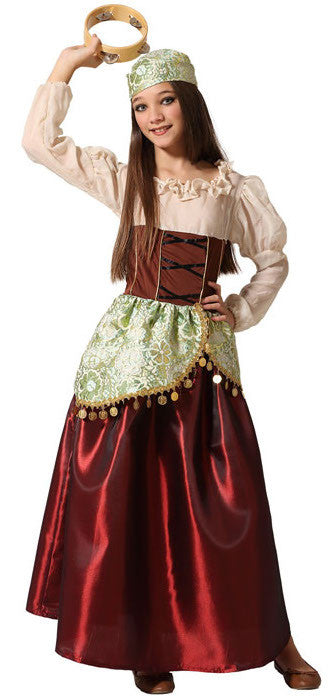 Disfraz de Gitana Medieval Infantil