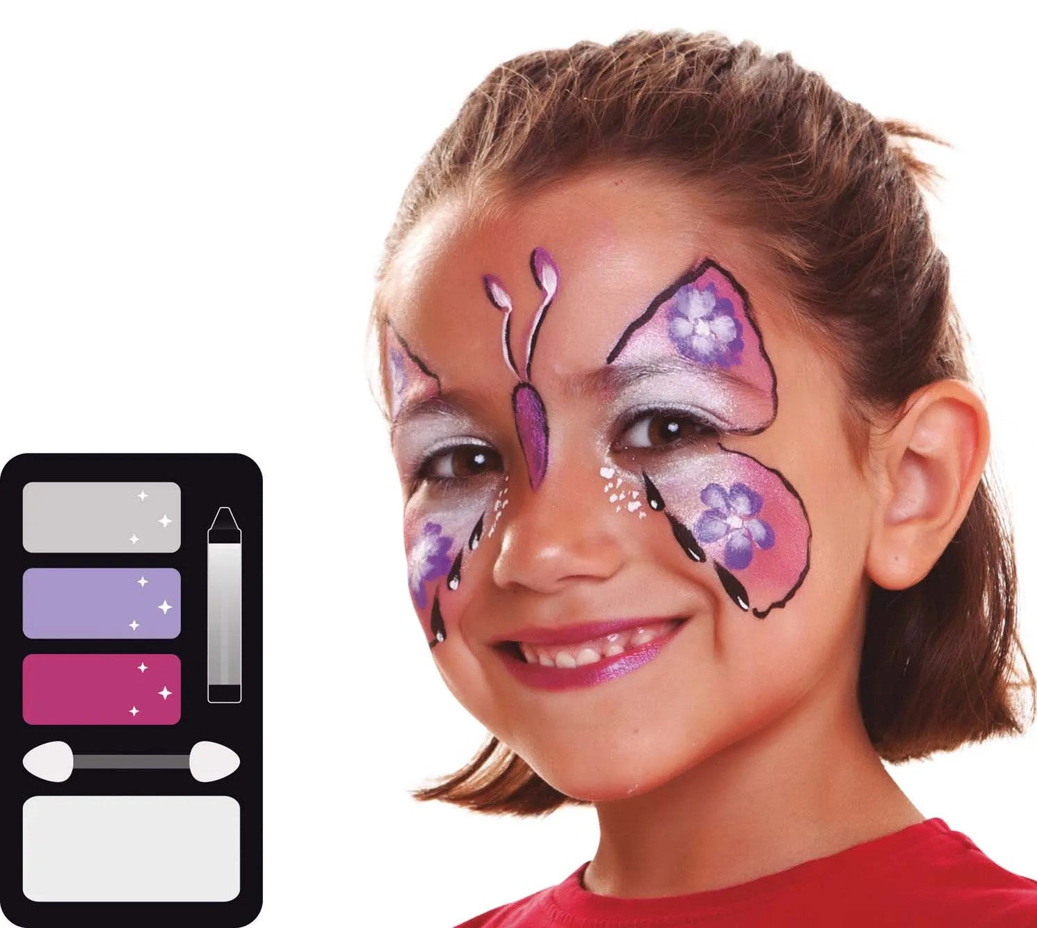 Kit de Maquillaje de Mariposa Perlado Infantil