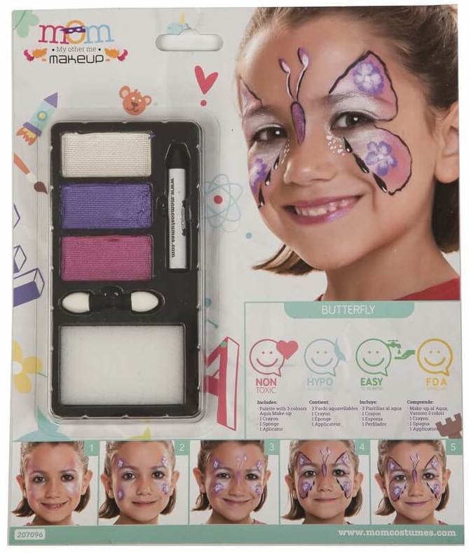 Kit de Maquillaje de Mariposa Perlado Infantil