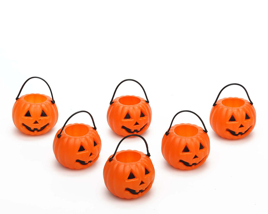 Pack de 6 Calabazas para Decoración de Halloween