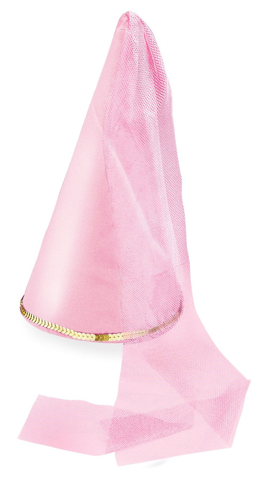 Sombrero de Hada Rosa con Velo Infantil