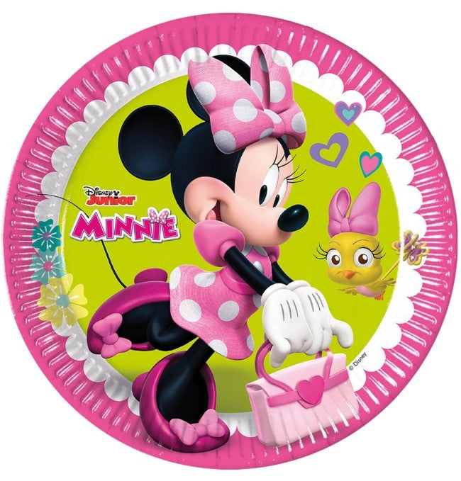 Pack de 8 Platos de Minnie Mouse Rosa