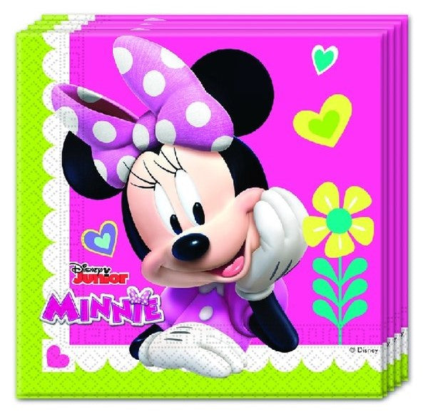 Pack de 20 Servilletas de Minnie Mouse Rosa