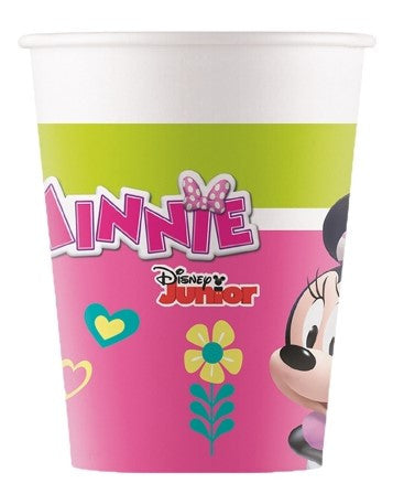 Pack de 8 Vasos de Minnie Mouse Rosa