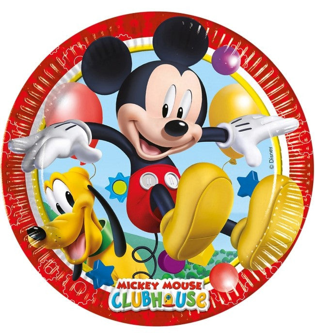 Pack de 8 Platos de Mickey Mouse y Pluto