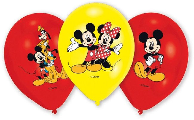 Pack de 6 Globos de Mickey Mouse y sus Amigos