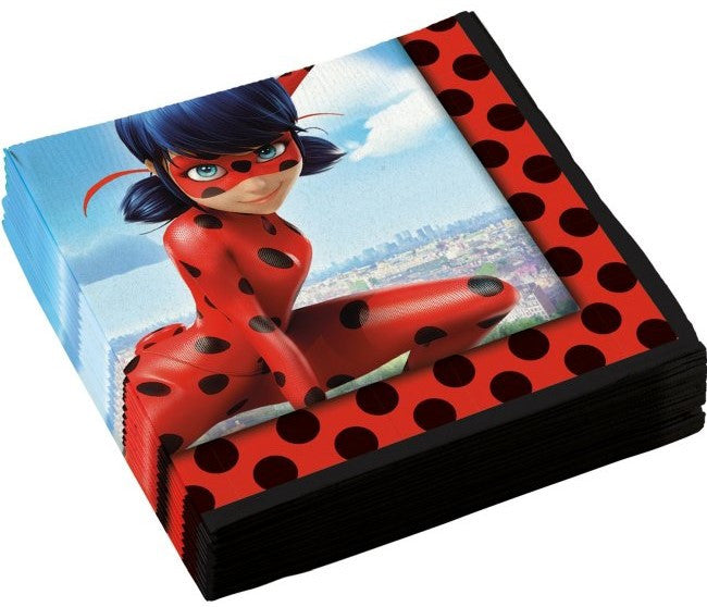 Pack de 20 Servilletas de Ladybug