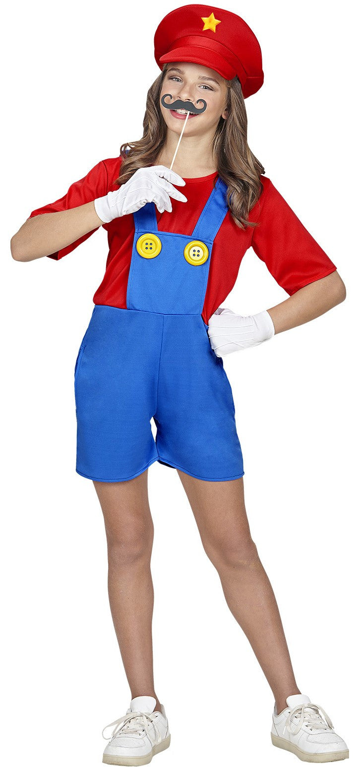 Disfraz de Super Mario con Pantalón Corto Infantil