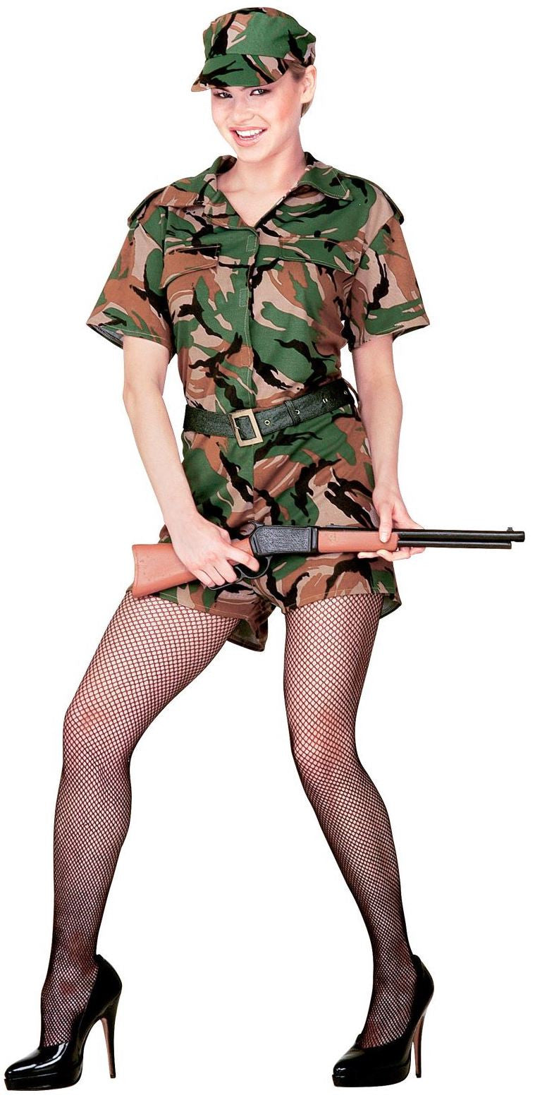 Disfraz de mujer militar