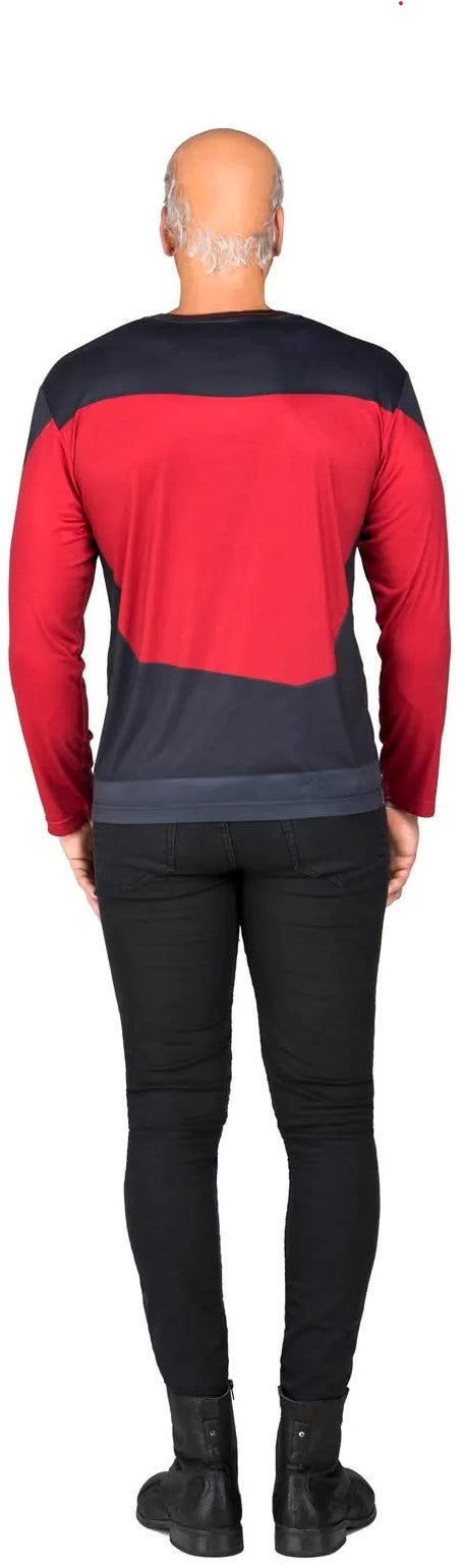 Camiseta Disfraz de Star Trek Picard Roja para Adulto