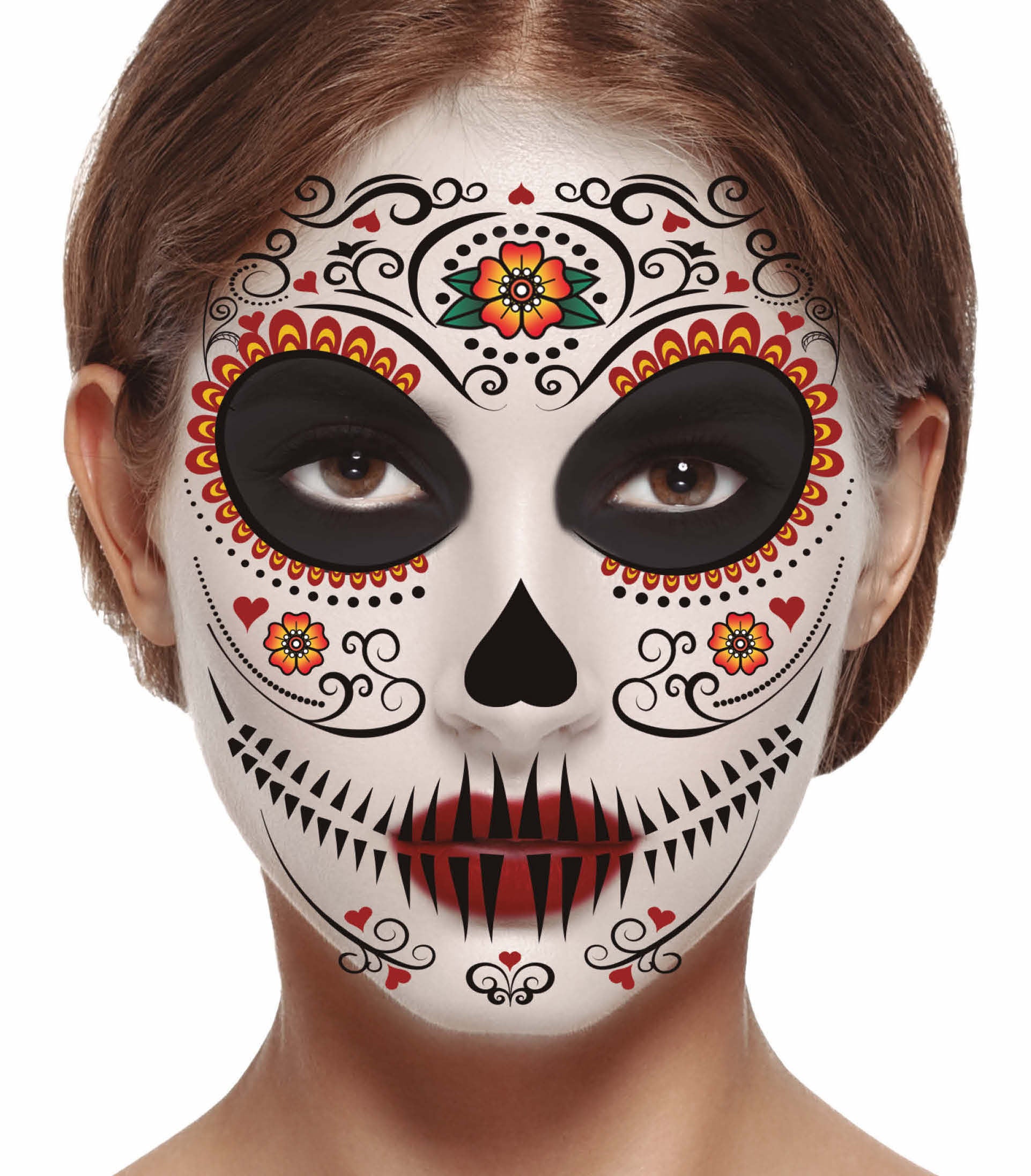 Tatuaje de Catrina para la Cara