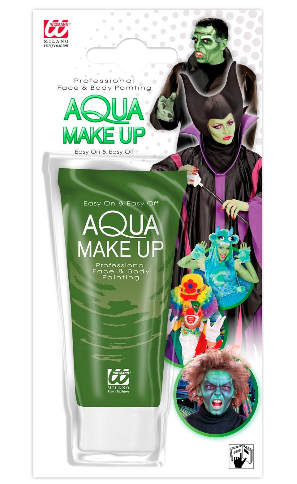 Maquillaje al Agua Verde en Tubo