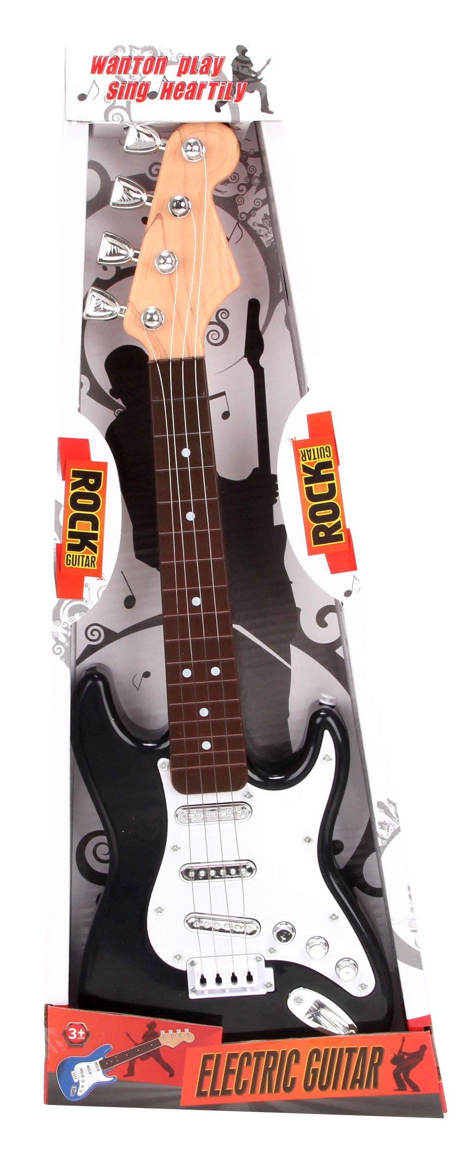 Guitarra Eléctrica Blanca y Negra