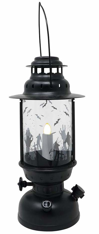 Farol de Halloween con Vela con Luz