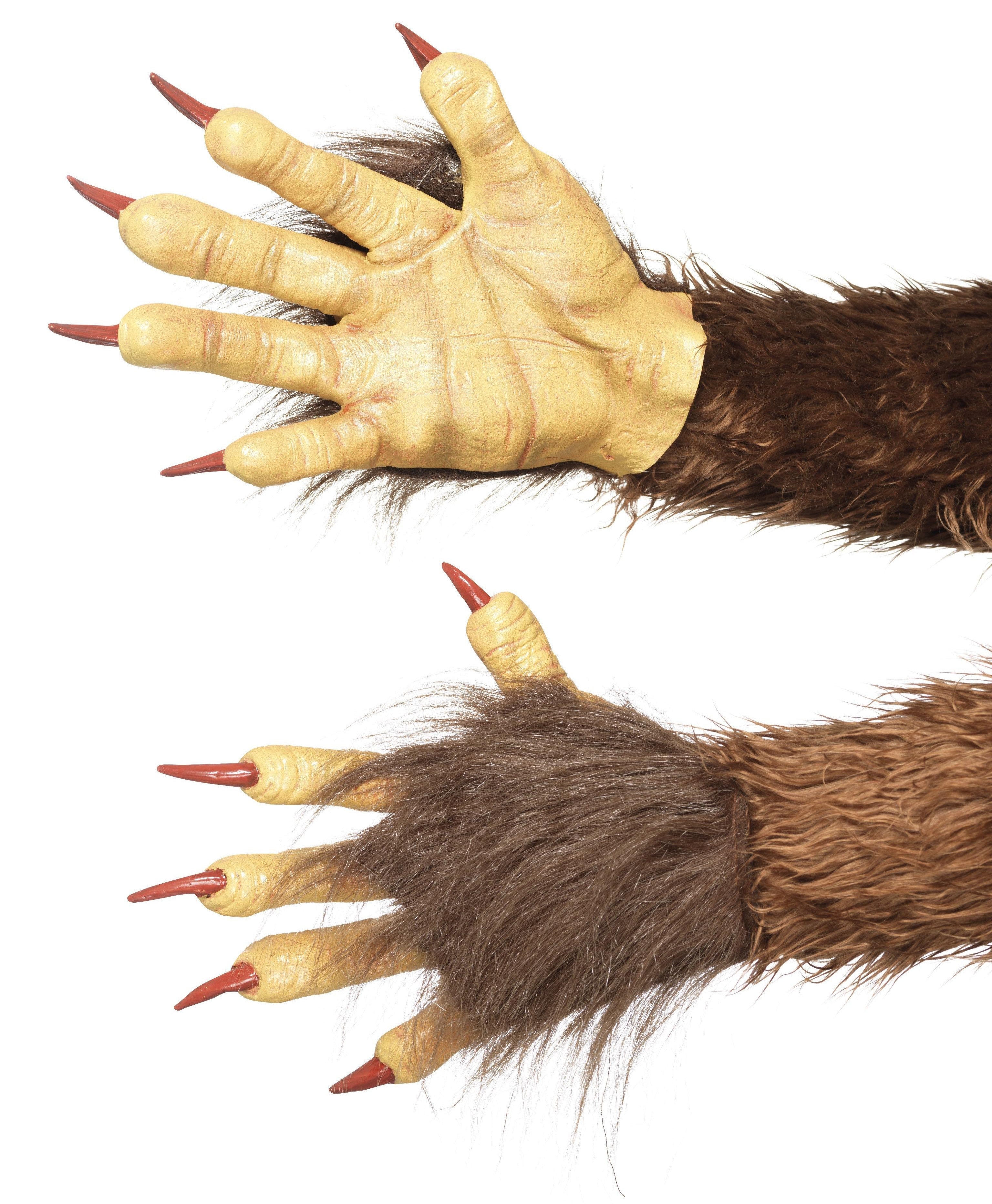 Guantes de Garras de Bestia con Pelo