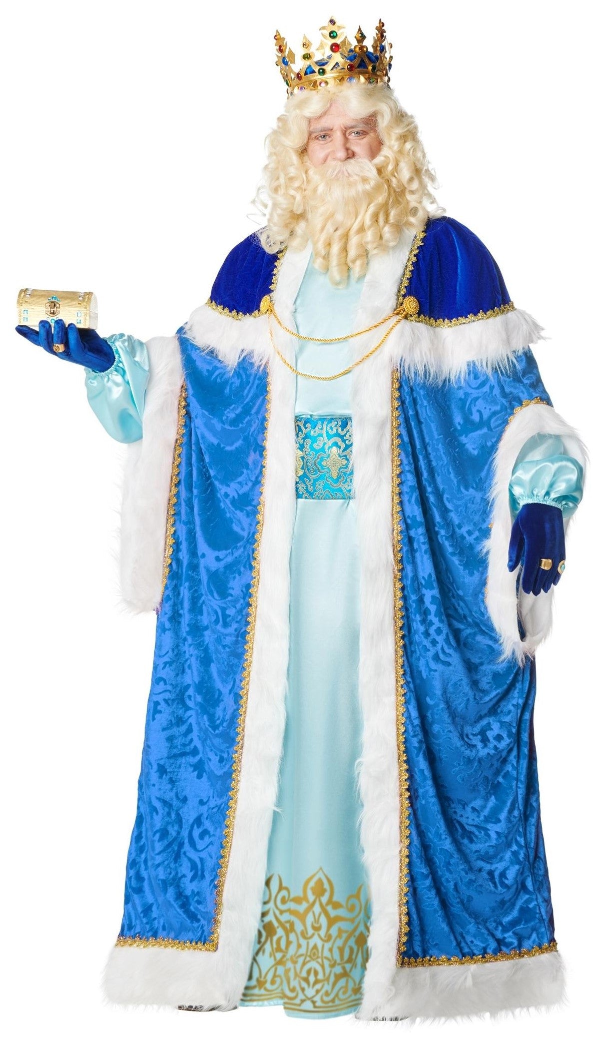 Disfraz de Rey Mago Melchor Azul para Hombre