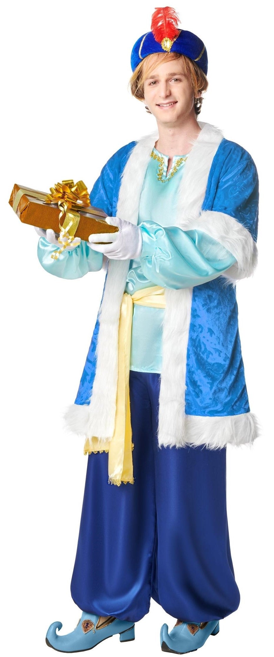 Disfraz de Paje del Rey Melchor Azul para Hombre