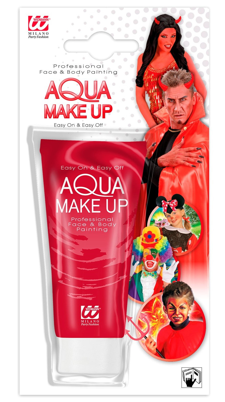 Maquillaje al Agua Rojo en Tubo