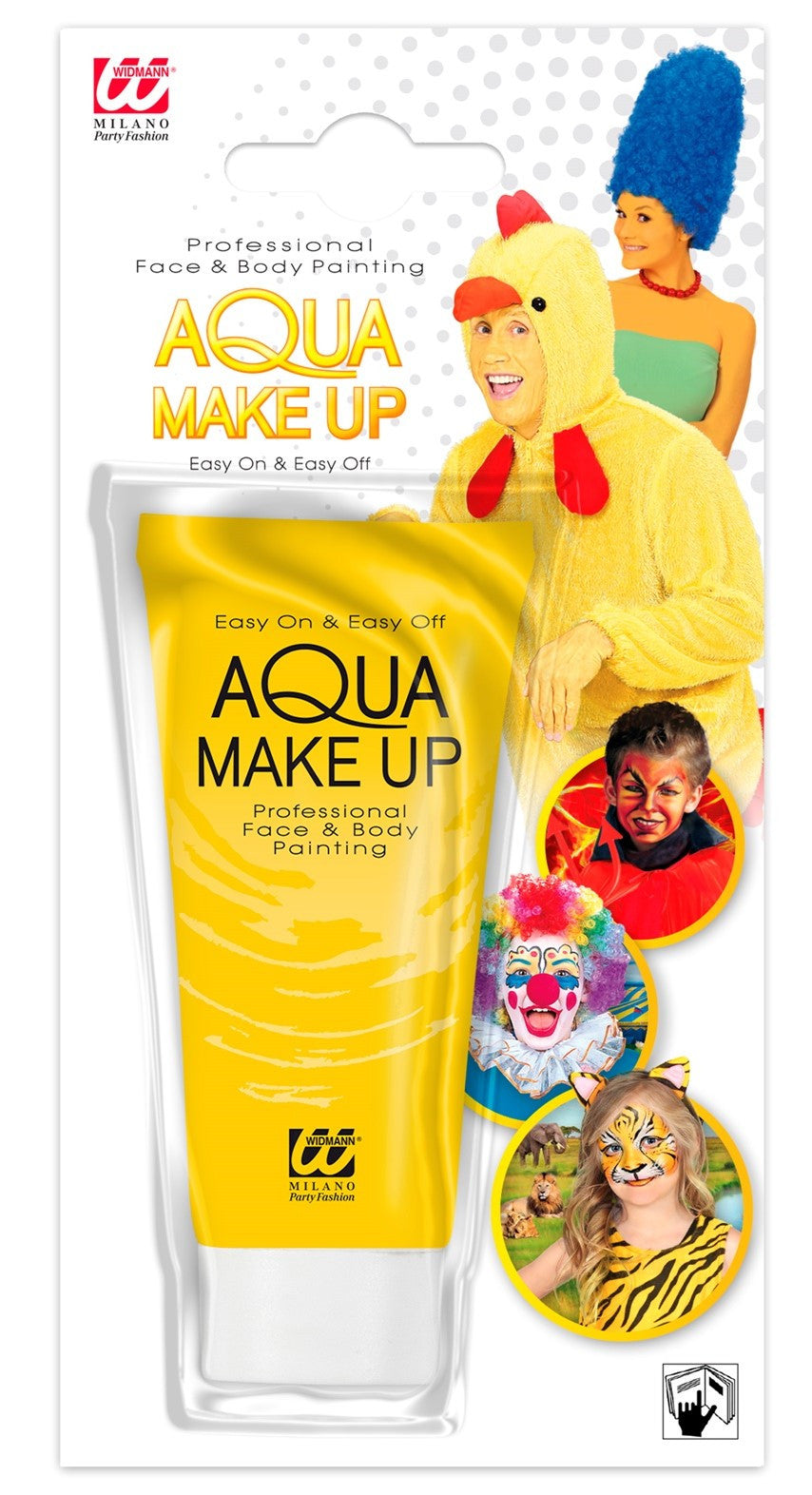 Maquillaje al Agua Amarillo en Tubo