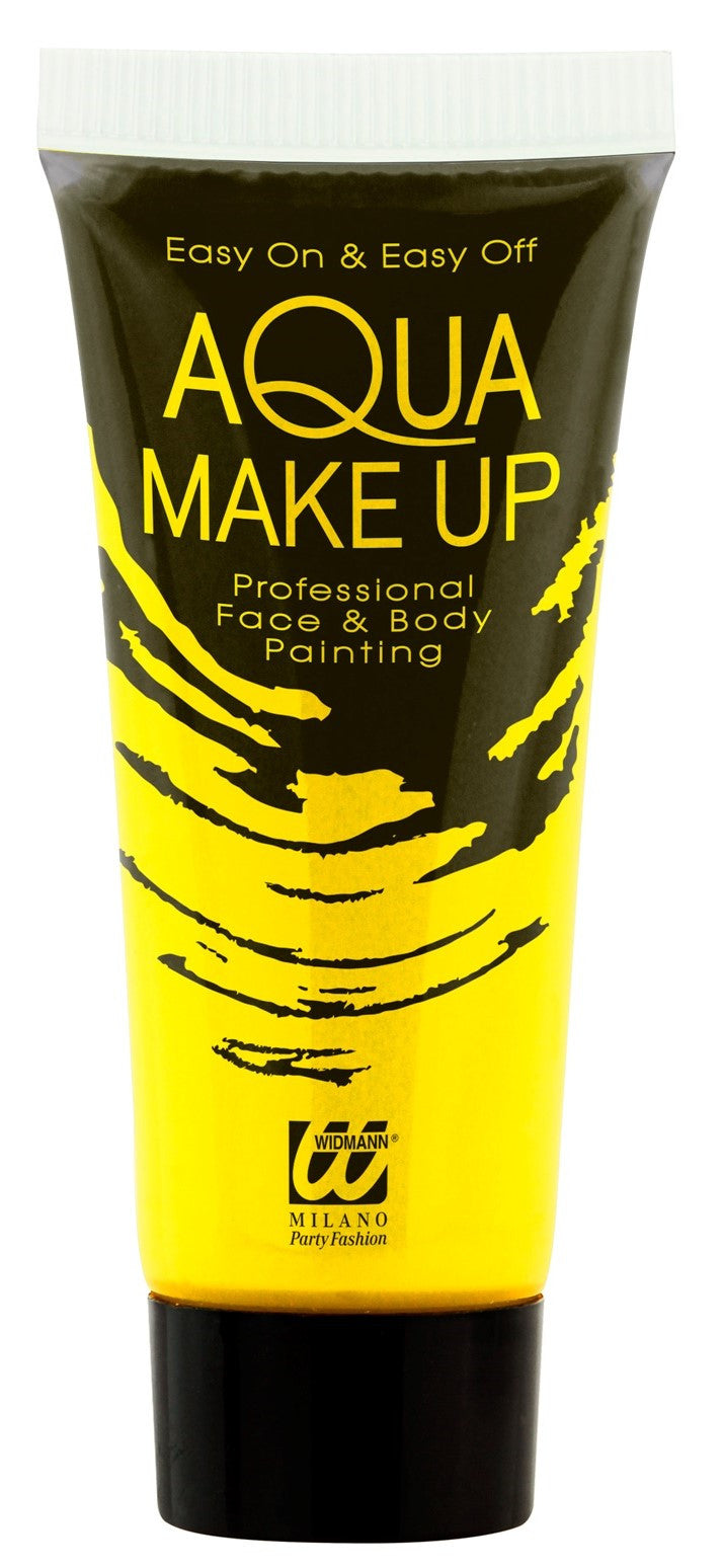 Maquillaje al Agua Amarillo Neón en Tubo