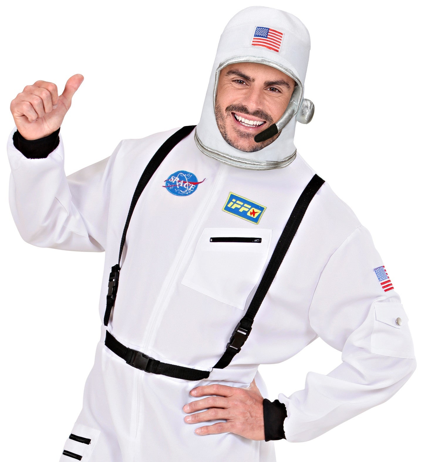 Gorro de Astronauta Blanco con Micro