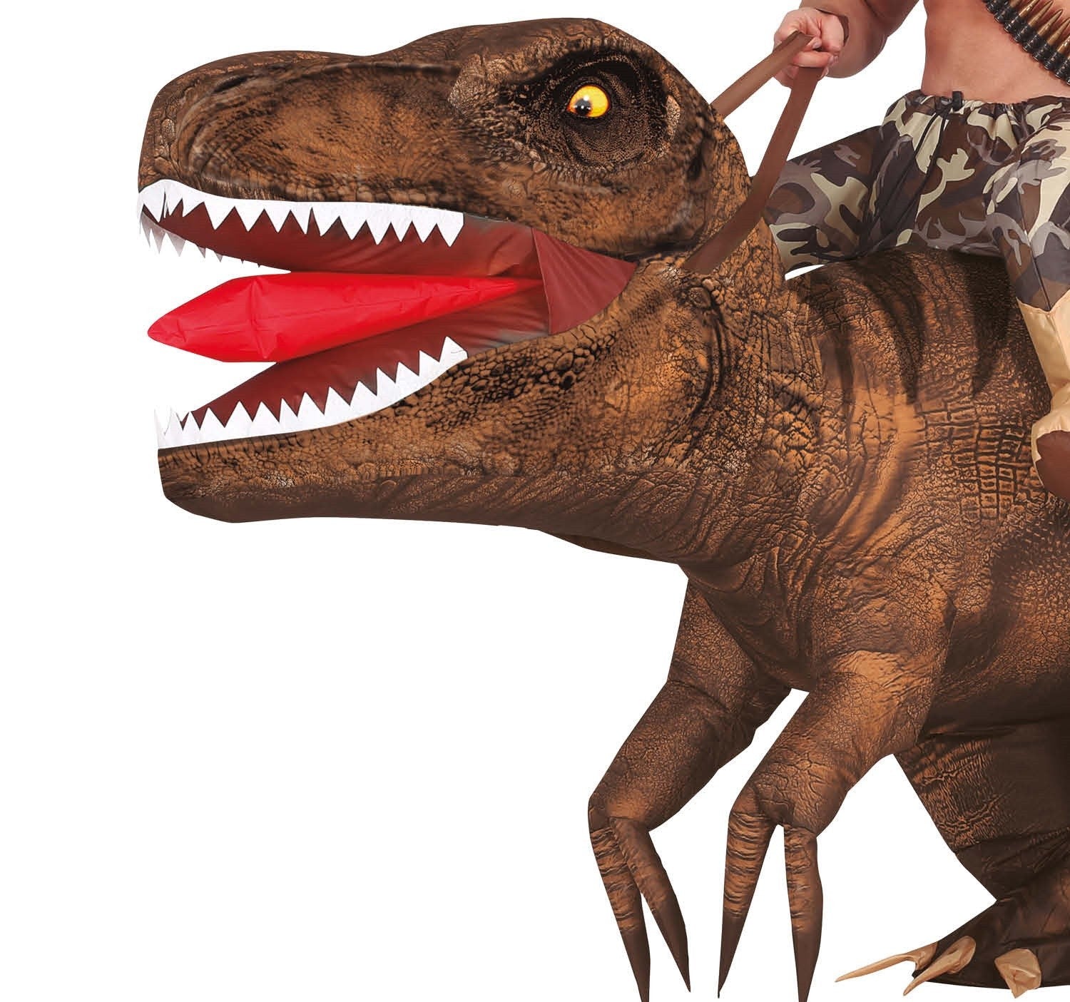 Disfraz de Hombre en T-Rex Hinchable para Adulto