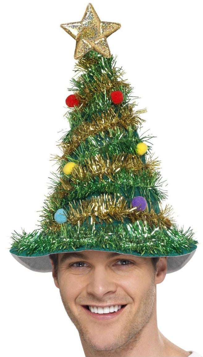 Gorro de Árbol de Navidad con Estrella