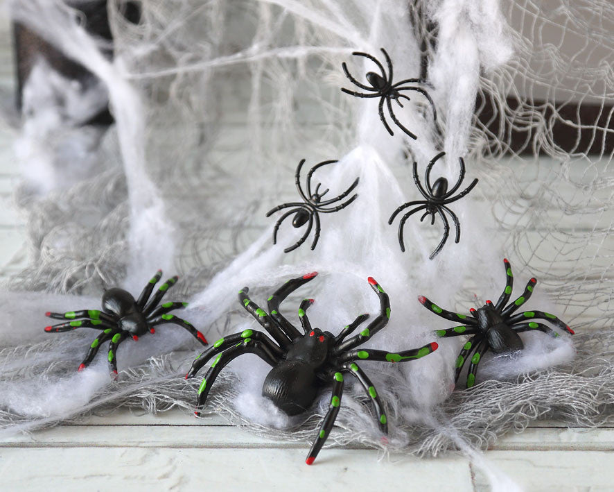 Telaraña con Arañas para Decoración de Halloween