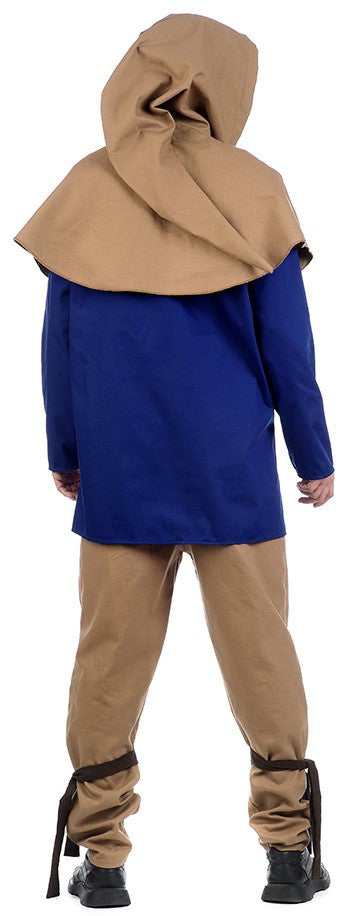 Traje de Campesino Medieval Azul para Hombre