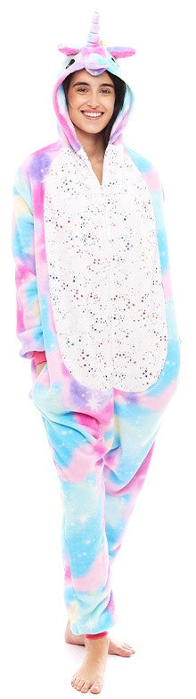 Disfraz de Unicornio Pijama de Peluche para Mujer