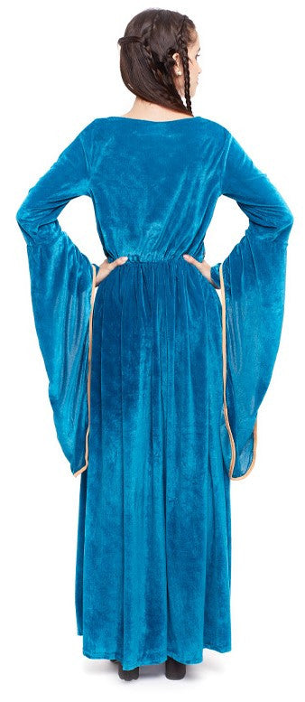 Disfraz de Dama Medieval Azul para Mujer